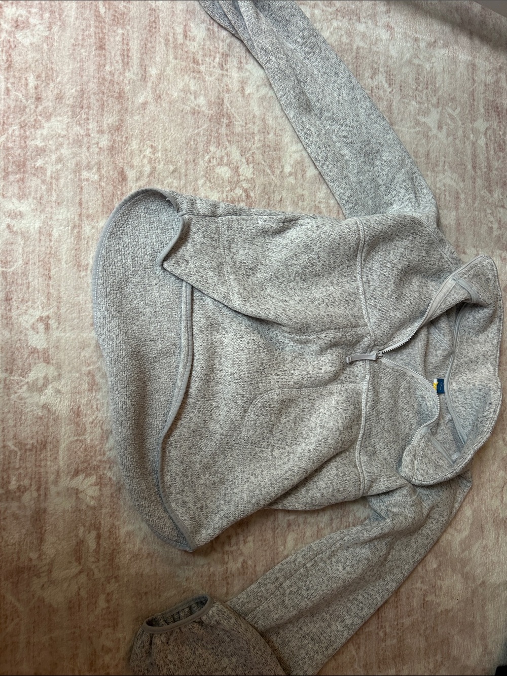 Old Navy gray fleece quarter zip